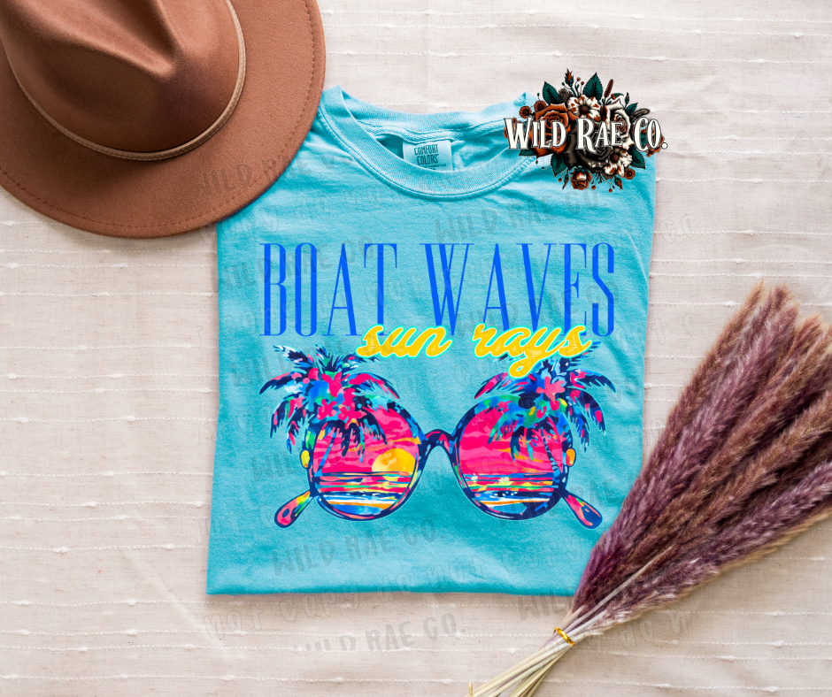 BOAT WAVES SUN RAYS | SUMMER VIBES
