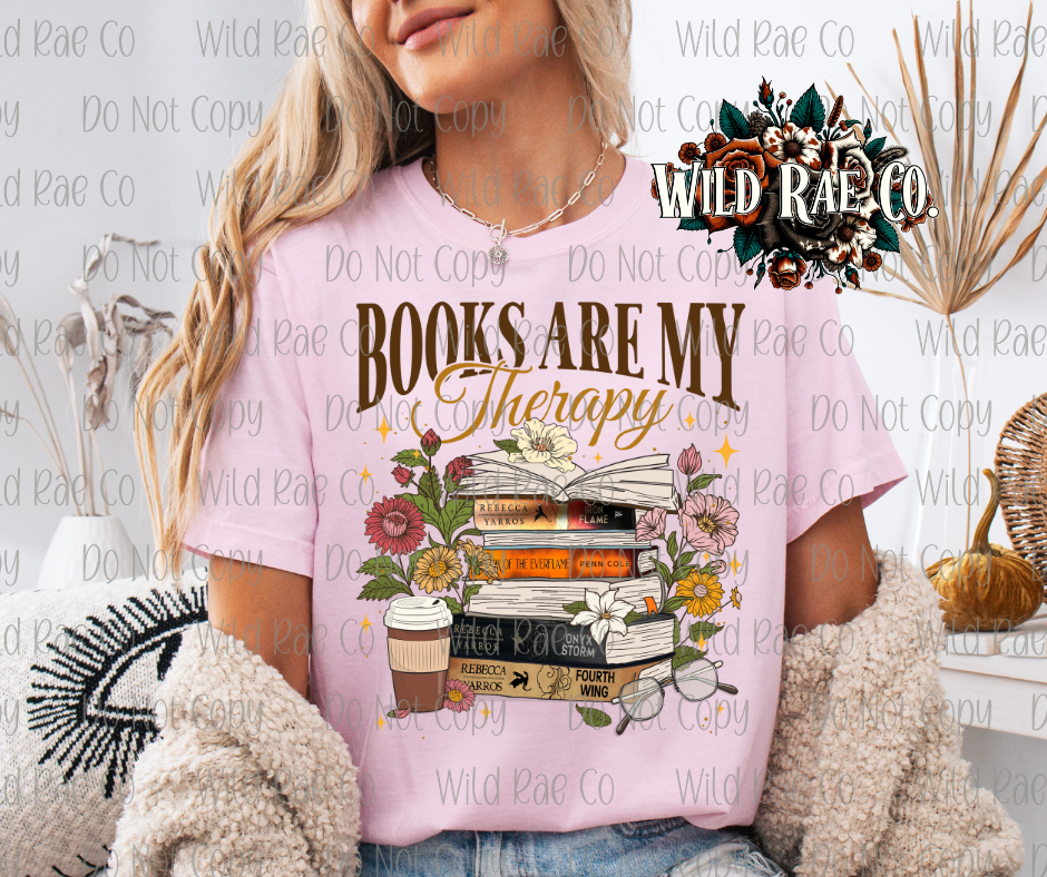 BOOKS ARE MY THERAPY | BOOK LOVERS