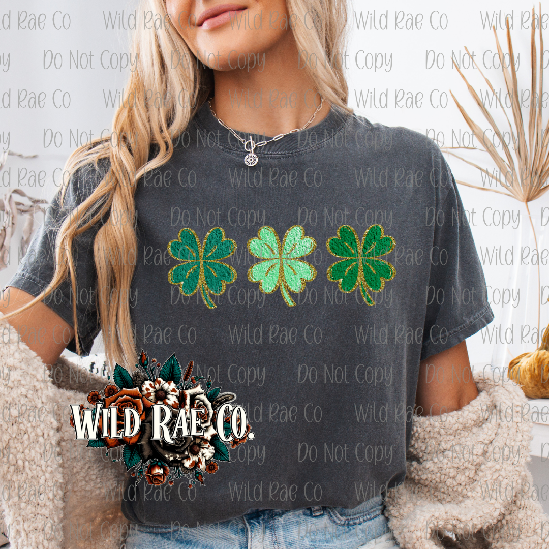 CLOVERS FAUX PATCH