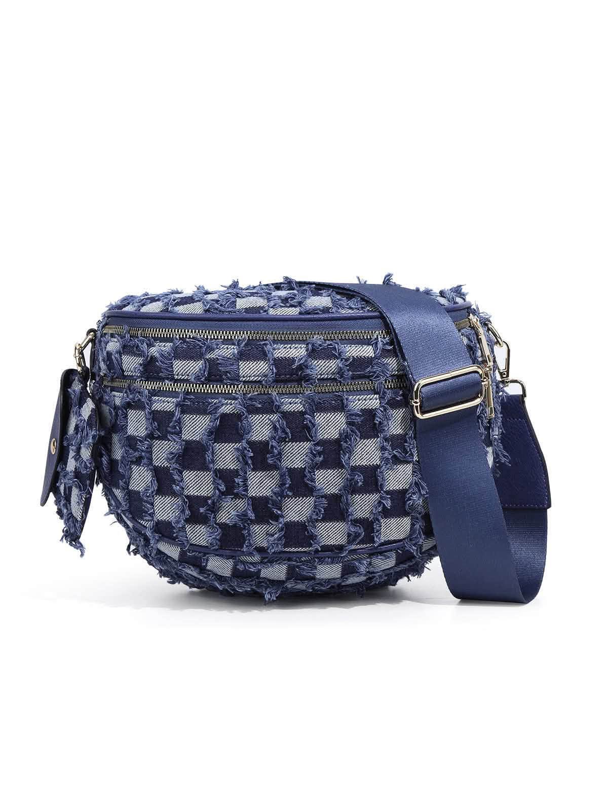 Checker Crossbody Bag