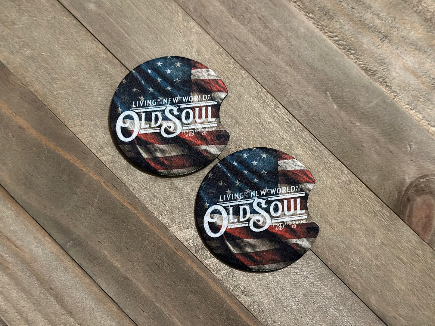 OLD SOUL CAR COASTERS