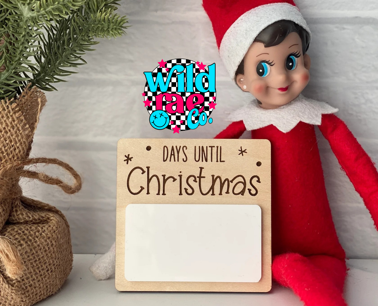 Dry Erase Countdown to Christmas | Closes Sundays | TAT 20 Business Days