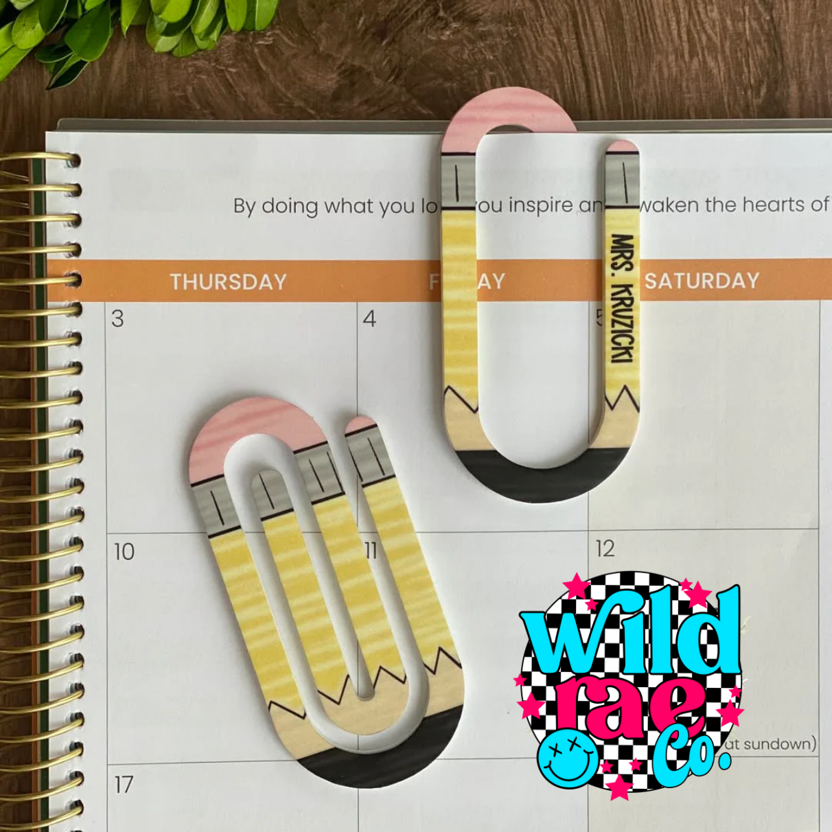 Jumbo Paper Clip Bookmark | Closes Sundays | TAT 20 Business Days