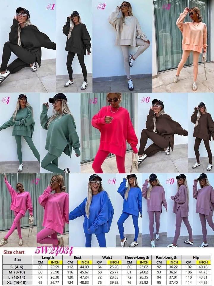 WOMENS CREWNECK + TIGHTS | SUNDAY CLOSE | TAT 35 BUSINESS DAYS