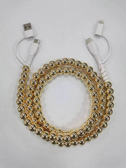 4 IN 1 COLORFUL BEADED FAST CHARGING CABLE | CLOSING SUNDAYS | TAT 35 BUSINESS DAYS