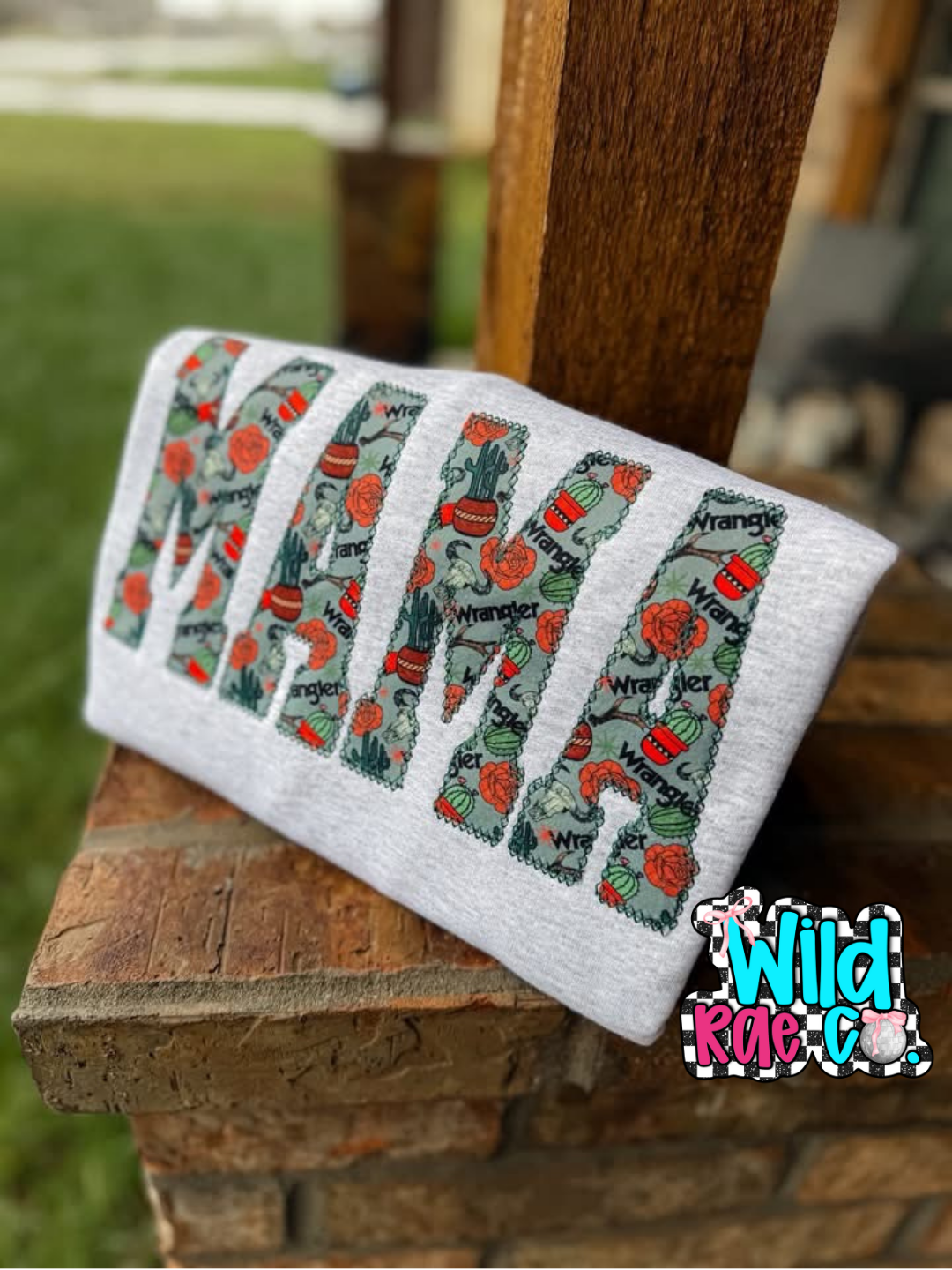 Wrangle Mama Name Crewneck