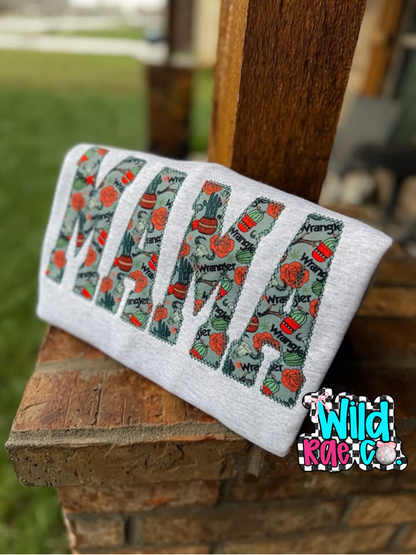 Wrangle Mama Name Crewneck