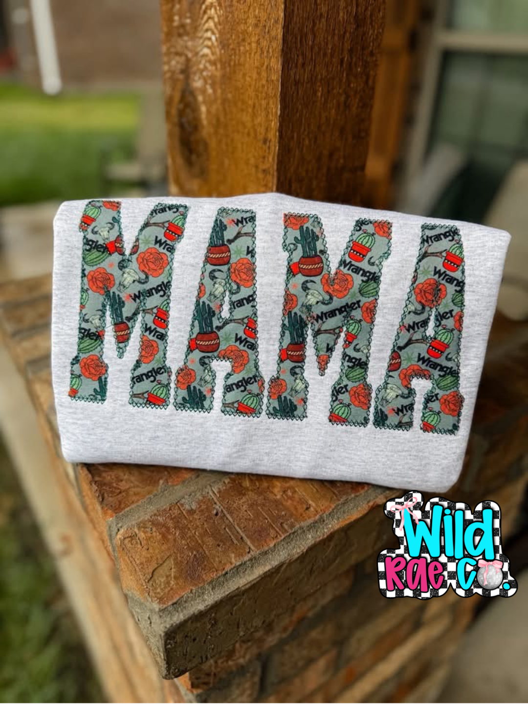 Wrangle Mama Name Crewneck