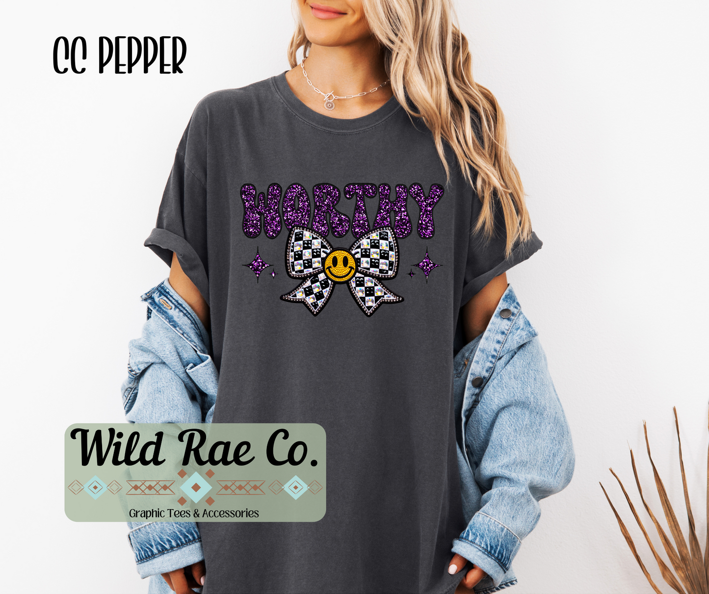 Worthy Checkered Bow