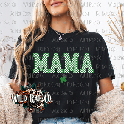 MAMA GREEN CHECKERED