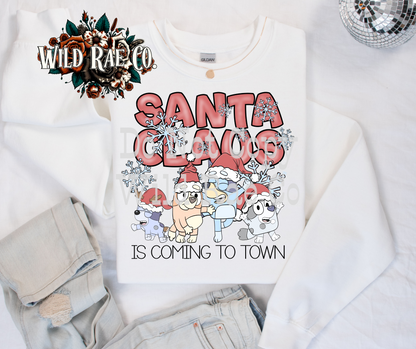 SANTA CLAUS DOG - RED