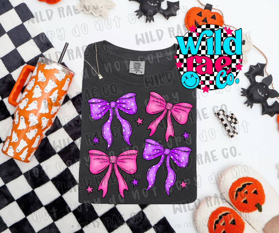 PURPLE + PINK BOWS | HALLOWEEN