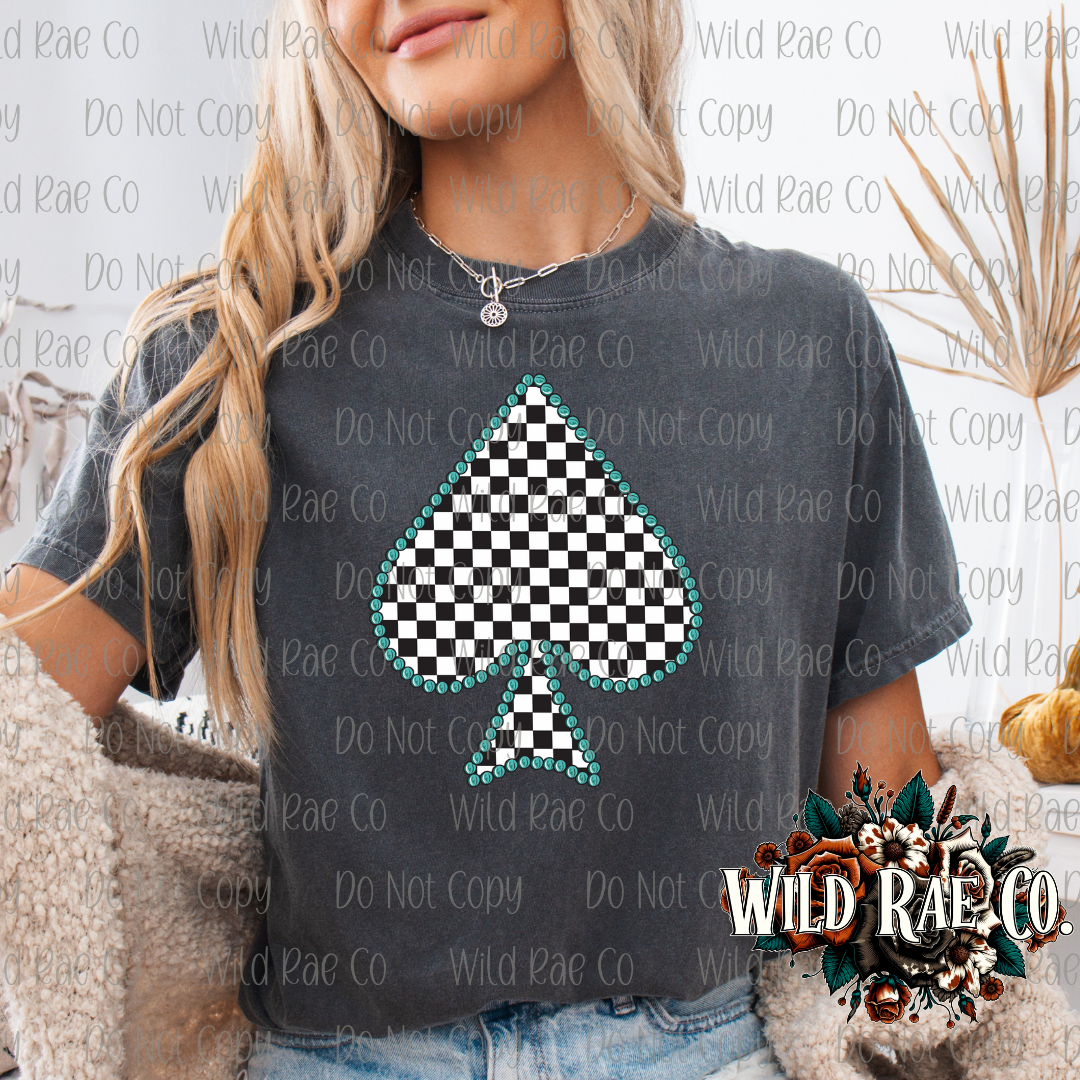 CHECKERED SPADE