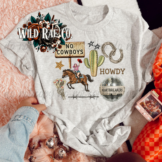 NO COWBOYS COLLAGE
