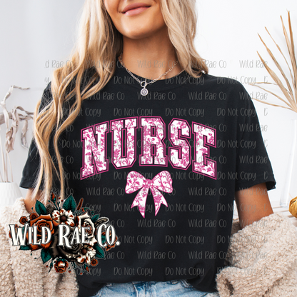 PINK FLORAL NURSE