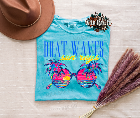 BOAT WAVES SUN RAYS | SUMMER VIBES