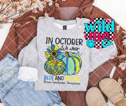 WE WEAR BLUE AND YELLOW