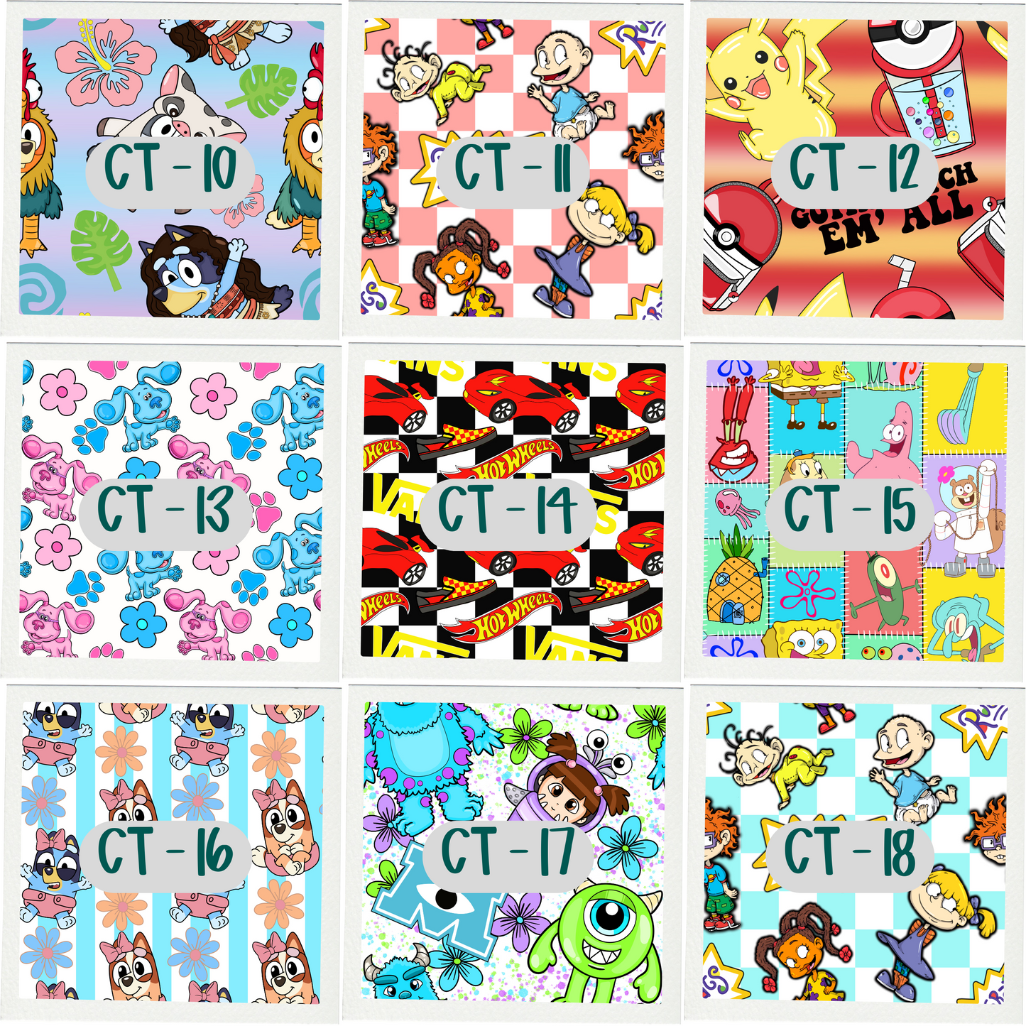 CAR COASTERS : CARTOON