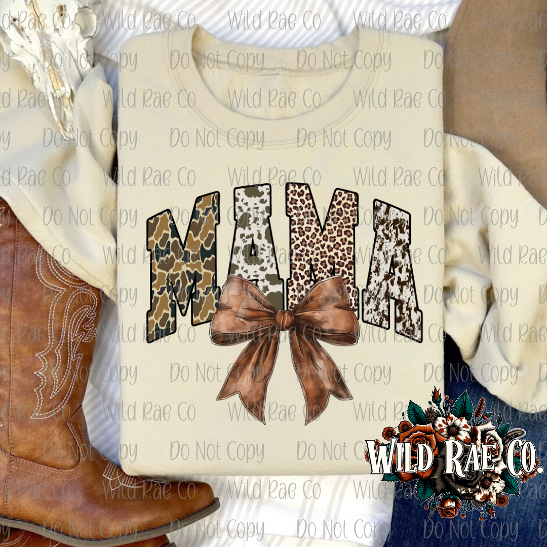CAMO WESTERN MAMA BOW