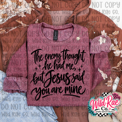 You are mine