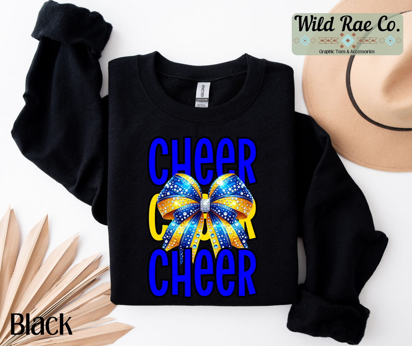 Cheer Bling - Blue & Yellow