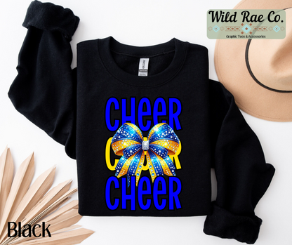 Cheer Bling - Blue & Yellow