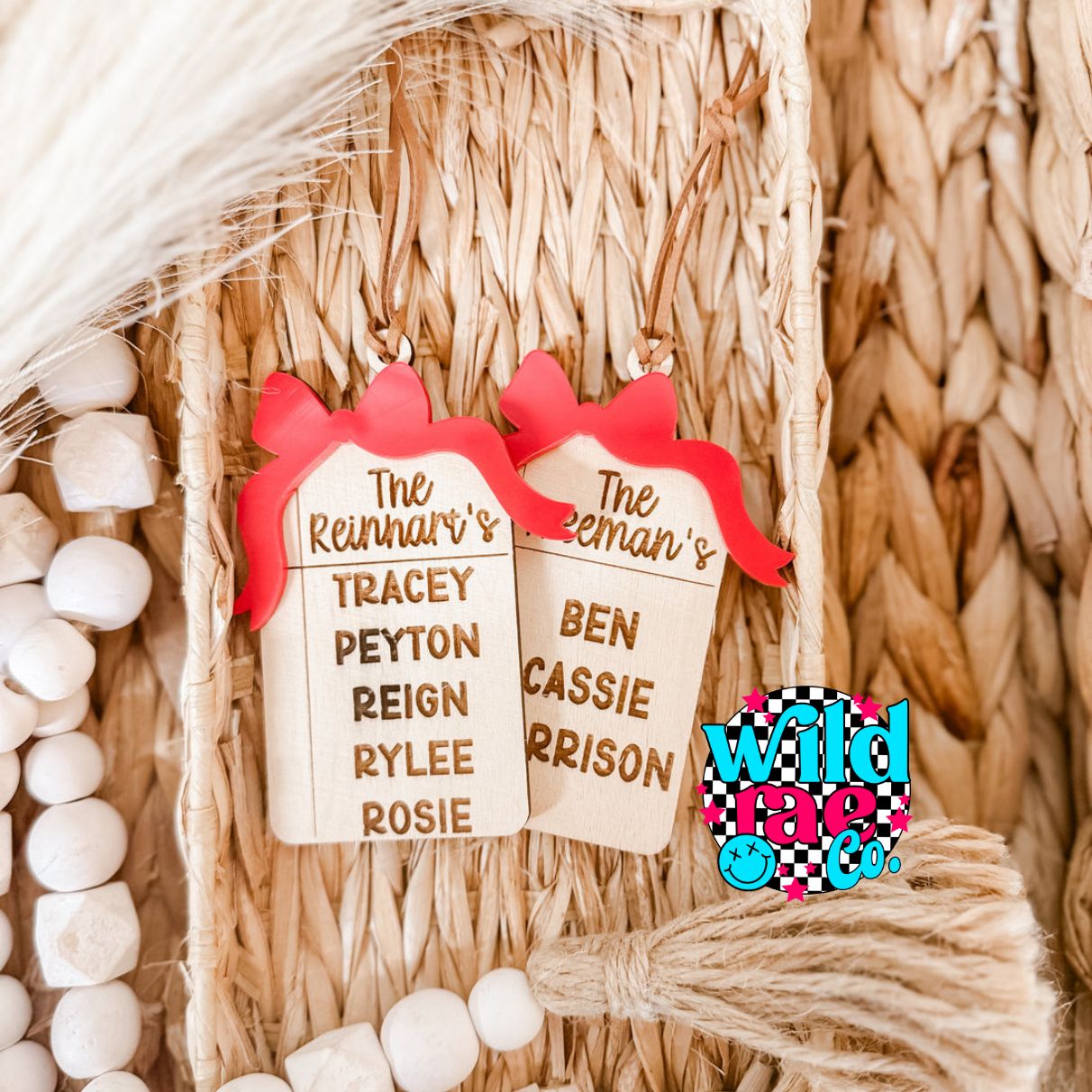 Family Bow Ornament | Closes Sundays | TAT 15-20 Business Days