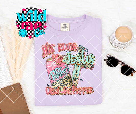 SHE RUNS ON JESUS AND DR P