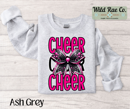 Cheer Bling - Black & Pink