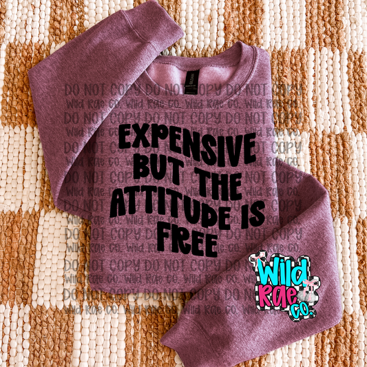 Expensive but the attitude is free