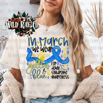IN MARCH WE WEAR YELLOW + BLUE [BLACK]