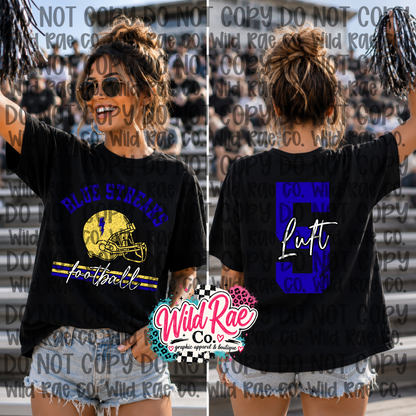 Blue Streaks Vintage Football