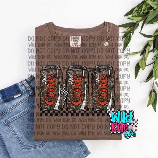 Camo Diet Soda