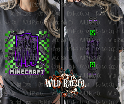 ENDERMAN GREEN CHECK | MINECRAFT COLLECTION