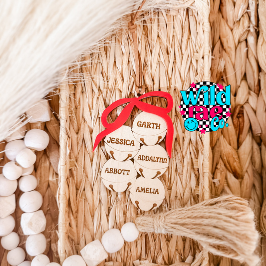 Jingle Bell Family Ornament | Closes Sundays | TAT 15-20 Business Days