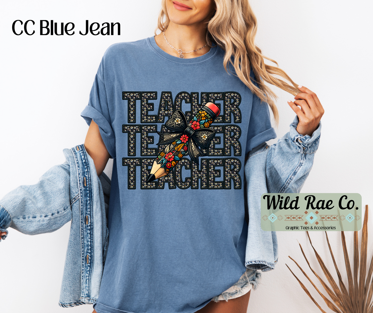 Floral Stacked Teacher