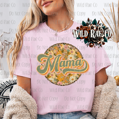 GREEN FLORAL MAMA | MAMA
