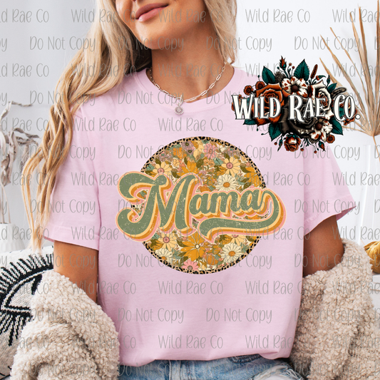 GREEN FLORAL MAMA | MAMA