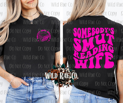 SOMEBODY'S SMUT READING WIFE [HOT PINK] | BOOK LOVERS