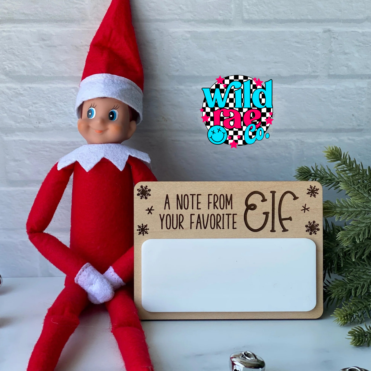 Dry Erase Elfie Message Board | Closes Sundays | TAT 20 Business Days