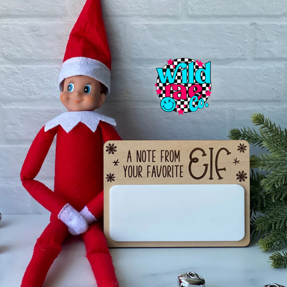 Dry Erase Elfie Message Board | Closes Sundays | TAT 20 Business Days