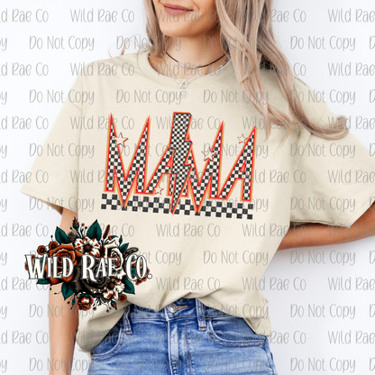 CHECKERED BOLT MAMA | MAMA