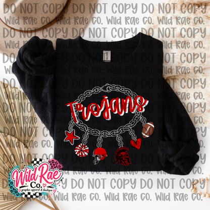 Trojans Charm Bracelet