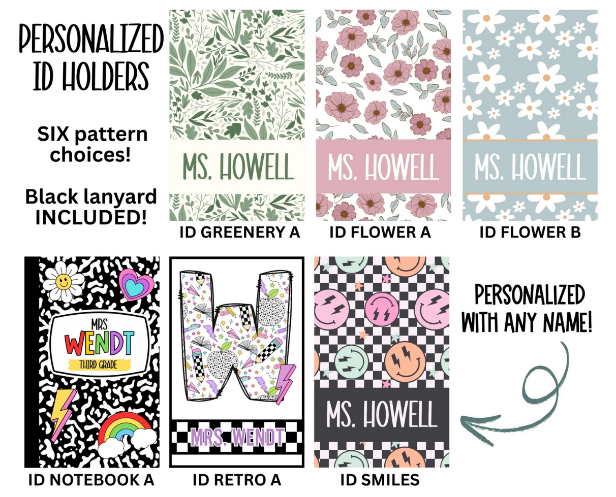 Personalized Badge ID Holder | Closes Sundays | TAT 15-20 Business Days