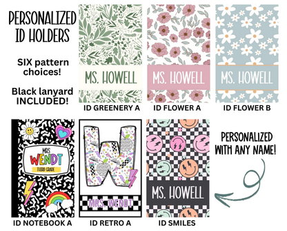 Personalized Badge ID Holder | Closes Sundays | TAT 15-20 Business Days