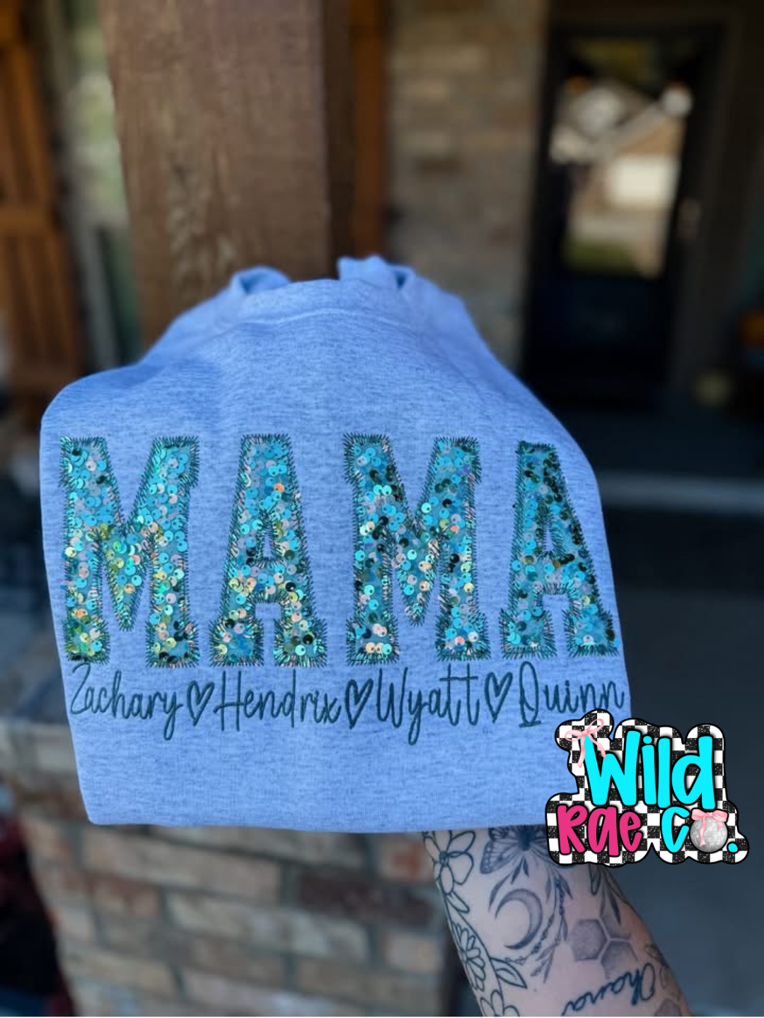 Sequin Mama Crewneck