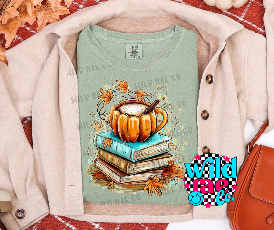 PUMPKIN BOOK STACK