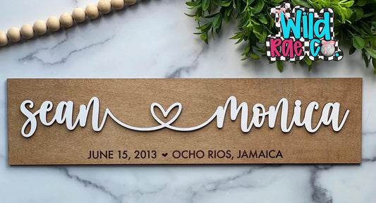 Couple Name Shelf Leaner