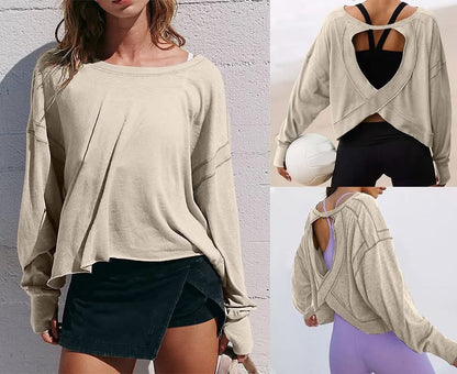 BACKLESS SPORTY YOGA TOP