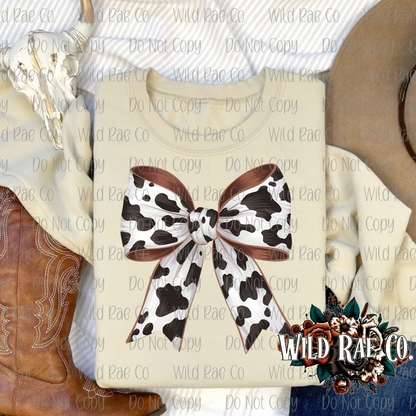 COW PRINT BOW